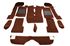 Triumph Stag Carpet Set - LHD - Passenger Area - Tufted - Brown - RS1645BROWN